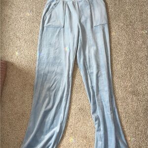 Light Blue Velvet Pants